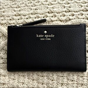 Kate Spade Black Textured Wallet